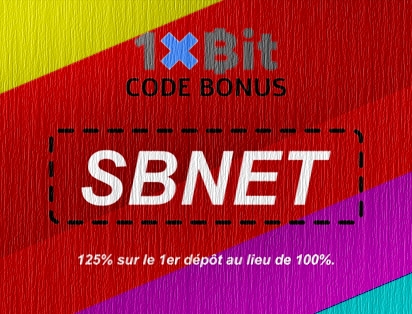 Le code promotionnel pour Code promo officiel 1xbit