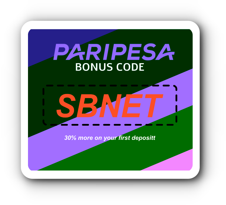 The bonus code related to PariPesa Namibia, get an increased bonus of +30%